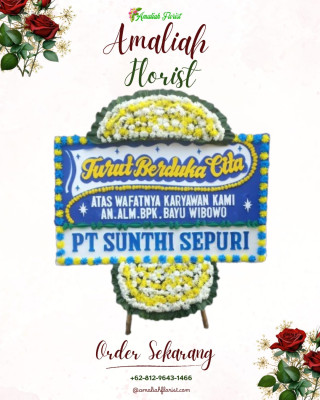 Papan Bunga Duka di Yaffi