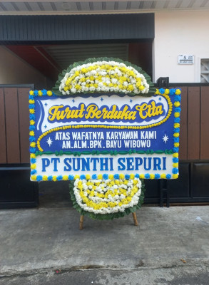 Papan Bunga Duka di Yaffi