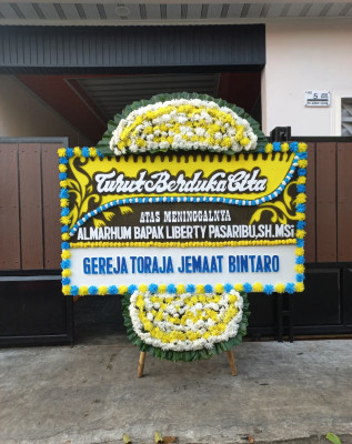 Papan Bunga Duka di Yaffi